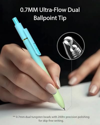 Hiacry 16 Pack Gel Pens, Quick-Dry Black Ink-0.7mm Fine Point Fidget Pens