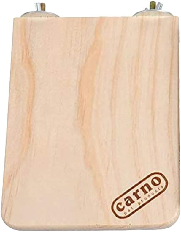 Litewoo Bird Wood Perch Platform Stand Shelf for Parrot Budgie Parakeet, S | Natural wood, smooth sanded surface for chew/stand, for small-medium birds/cockatiel/conure/cockatoo/cage, 6.10x3.15x0.59in