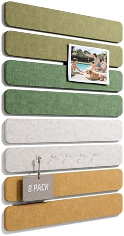 Fluxynara 13" x 2" Felt Wall Panels, Olive Grove