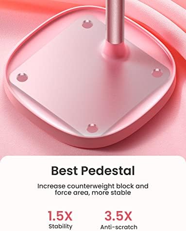 LISEN Cell Phone Stand iPhone Holder for Desk, Pink Gifts Gadgets Organizer