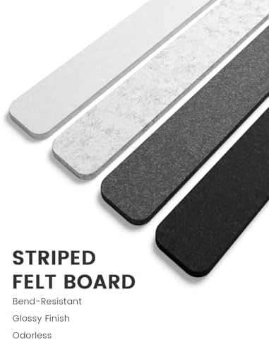 Fluxynara 13" x 2" Felt Wall Panels, Concrete Echo