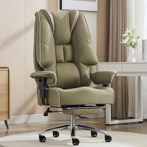EXCEBET Big and Tall Executive Office Chair 400lbs Wide Seat, Mesh Green