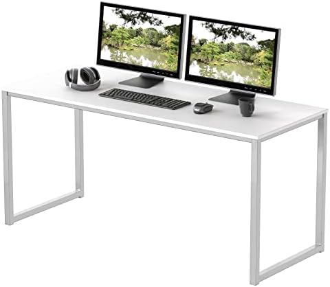 SHW Mission 48-Inch Home Office Computer Desk, White