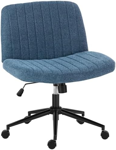 OLIXIS Criss Cross Chair with Wheels, Vanity Chair, Home Office Desk