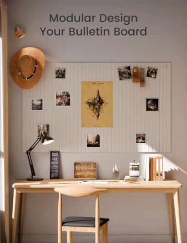 Fluxynara 48" x 36" Large Felt Bulletin Board, Milky White
