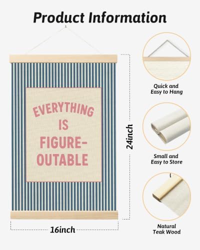 FGFK Positive Affirmations Wall Art Poster Hanger Frame 16x24 Inch