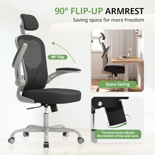 Synorla Office Chair|330LBS Capacity Ergonomic Desk Chair