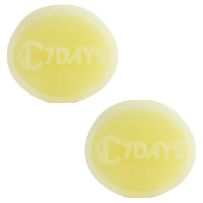 CDH7DAYS EWG VERIFIED VEGAN BAR SOAP/HANDMADE (MADE IN KOREA) Natural Body Soap Bar, Plant-Based, Handmade SOFT MILKY SOAP (Recommendation for MOTHER) (2, YELLOW)