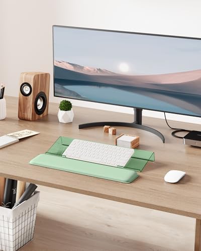 Laborio Computer Keyboard Wrist Rest, Keyboard Riser Stand for Desktop