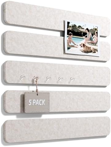 Fluxynara 13" x 2" Felt Wall Panels, Oatmeal