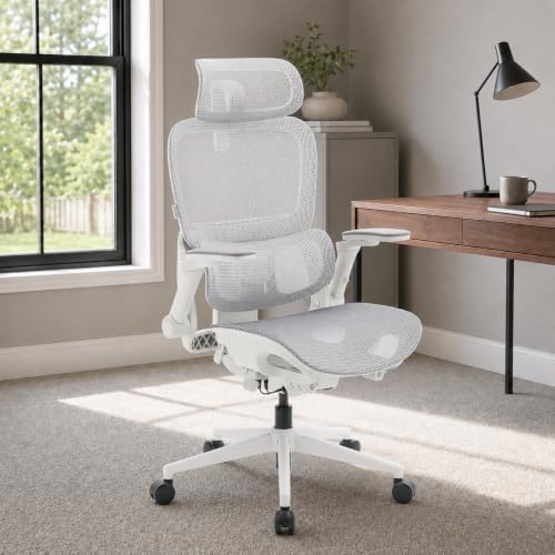 SIHOO B300 PRO Comfy Ergonomic Office Chair Without FOOTREST, White