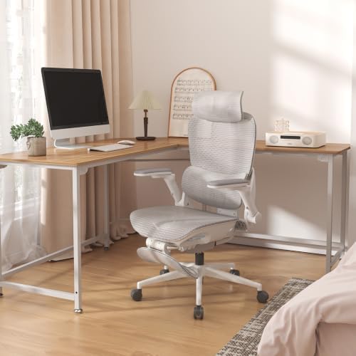 SIHOO B300 PRO Ergonomic Office Chair with Footrest, 300 LBS, Grey