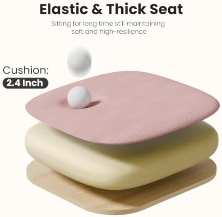DUMOS Ergonomic Office Chair, Mid-Back Executive Desk Chair 2 Pack