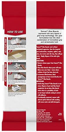 Tomcat Glue Boards with Eugenol for Enhanced Stickiness, 4 Sticky Traps