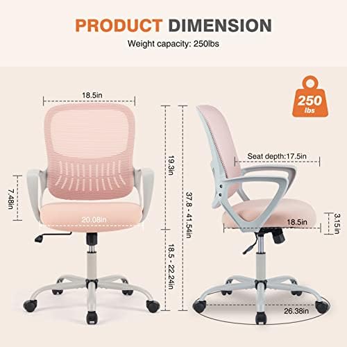 Sweetcrispy Ergonomic Home Office Desk Chair, Managerial Executive Chair