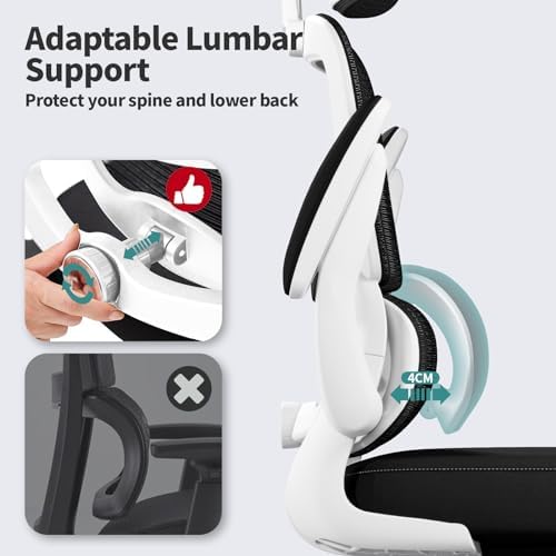 TRALT Office Chair Ergonomic Desk Chair - Gaming Chair with Lumbar Support