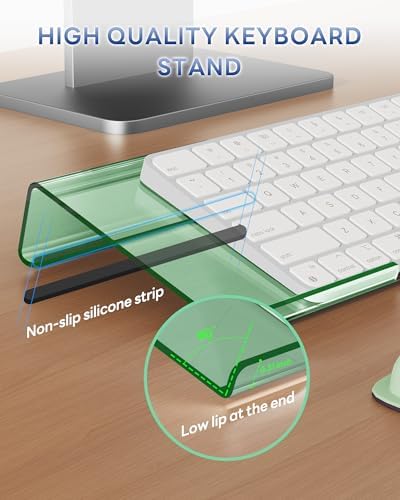 Laborio Computer Keyboard Wrist Rest, Keyboard Riser Stand for Desktop