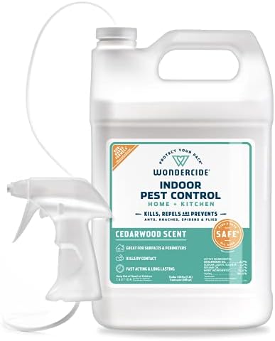 Wondercide - Indoor Pest Control Spray for Home & Kitchen Cedarwood 128 oz