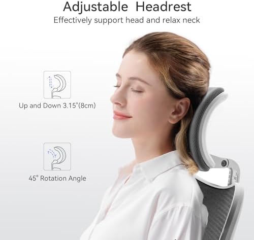 SIHOO M18 Ergonomic Office Chair, Mesh Back Desk Chair with Headrest