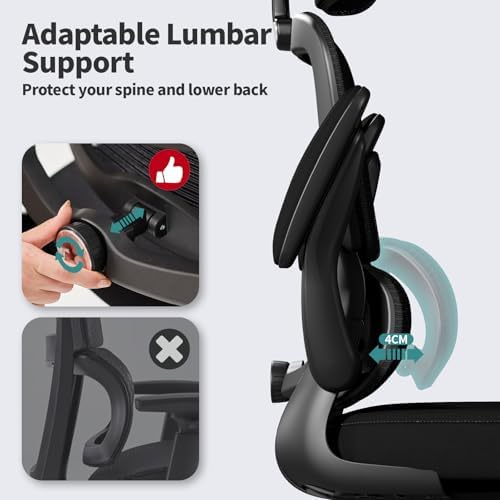 TRALT Office Chair Ergonomic Desk Chair - Gaming Chair with Lumbar Support