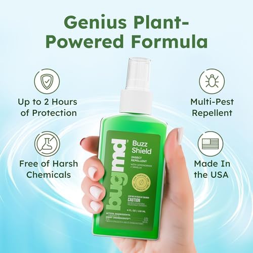 BugMD Buzz Shield Mosquito, Tick and Insect Repellent Spray