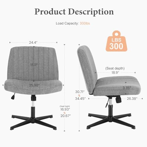 OLIXIS Criss Cross Chairs, Vanity Chair, Home Office Desk