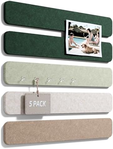 Fluxynara 13" x 2" Felt Wall Panels, Nordic Moss