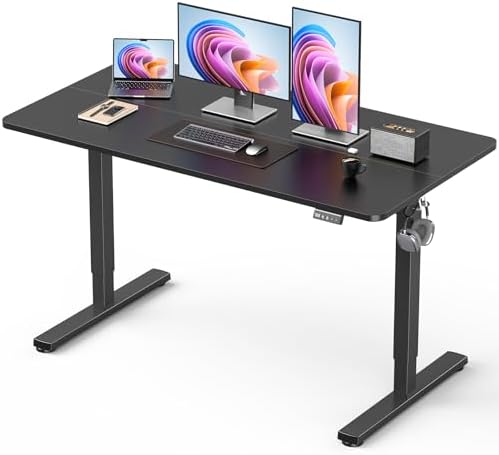 48" Large Electric Standing Desk Adjustable Height for Home Office