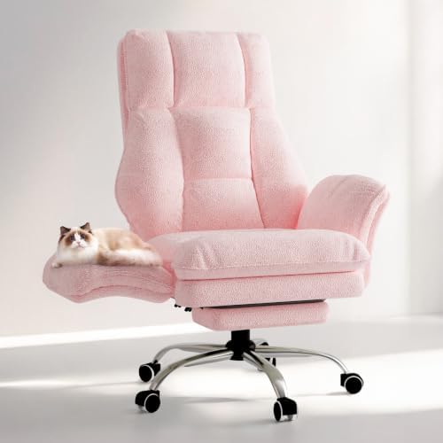 Big and Tall Office Chair, Flip Armrests for Pets & Cross Legged Sitting