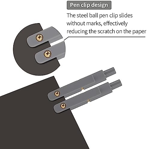 Ddaowanx Pens Set,24 Pcs 0.5mm Quick Dry Black Ink Rollerball Gel Pens