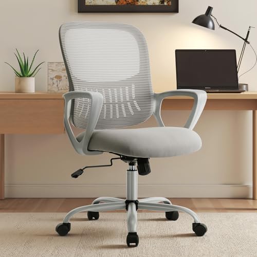 OLIXIS Home Office Chair, Mesh Desk Chair, Ergonomic Lumbar Support