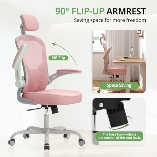 Synorla Office Chair|330LBS Capacity Ergonomic Desk Chair