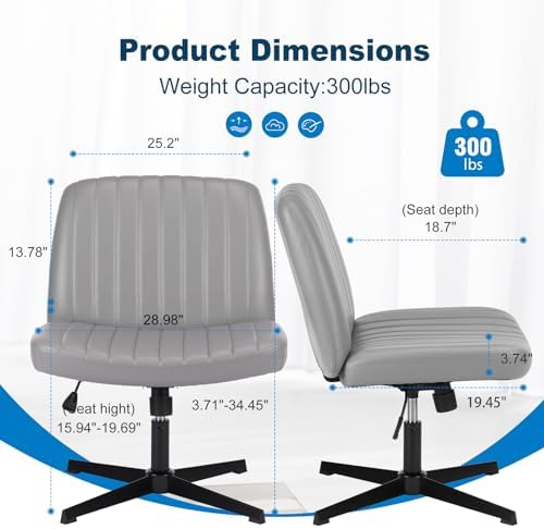 OLIXIS Criss Cross Chair, Vanity Chair, Home Office Desk