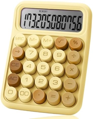 Mr. Pen- Mechanical Switch Calculator, 12 Digit Large LCD Display