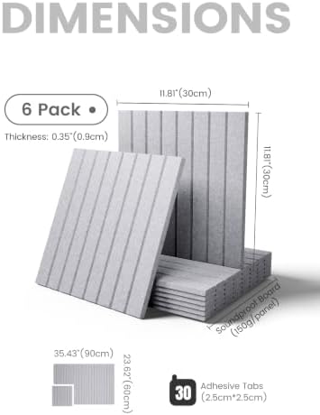 Fluxynara 36" x 24" Large Felt Bulletin Board, Soft Gray