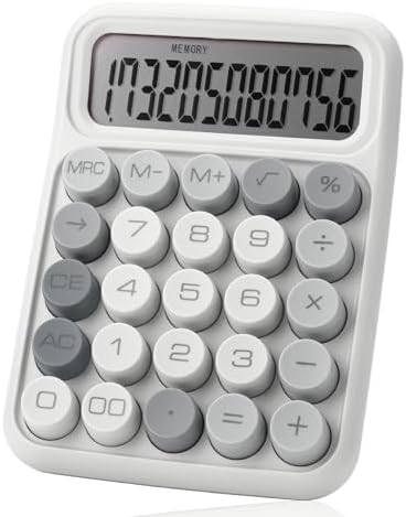 Mr. Pen- Mechanical Switch Calculator, 12 Digit Large LCD Display