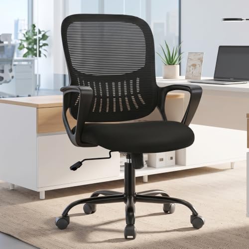 OLIXIS Home Office Chair, Mesh Desk Chair, Ergonomic Lumbar Support