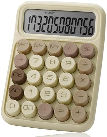 Mr. Pen- Mechanical Switch Calculator, 12 Digit Large LCD Display