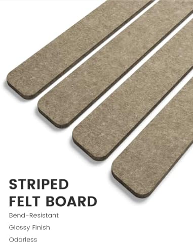 Fluxynara 13" x 2" Felt Wall Panels, Earth Brown