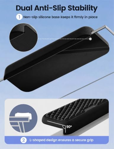 Vaydeer 2Pcs Elbow Rest Pad, L-Shaped Wrist Rest, Desk Edge Cushion