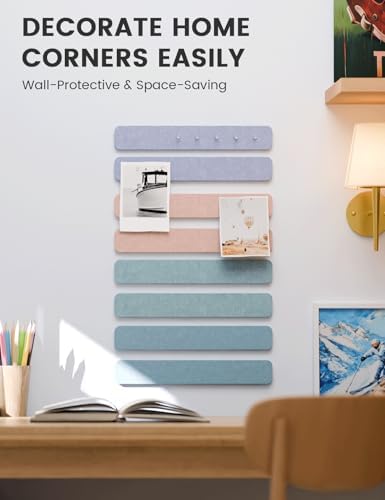 Fluxynara 13" x 2" Felt Wall Panels, Coastal Haze