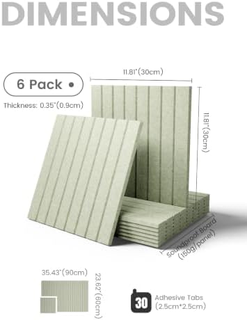 Fluxynara 36" x 24" Large Felt Bulletin Board, Sage