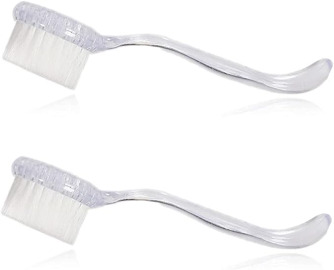 2PC Nail Cleaner Brush Pet Hair Comb Hamster Hair Grooming Cleaning Brushes Pet Animal Bathing Brushes for Guinea Pig Chinchilla Ferret Cleaning Tool (Clear)