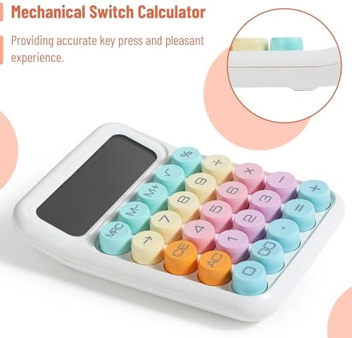 Mr. Pen- Mechanical Switch Calculator, 12 Digit Large LCD Display
