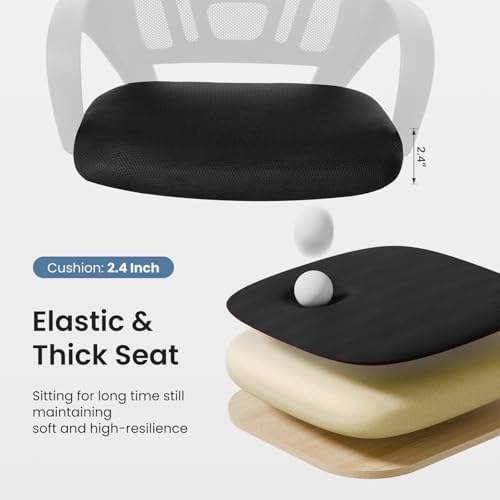 OLIXIS Home Office Chair, Mesh Desk Chair, Ergonomic Lumbar Support