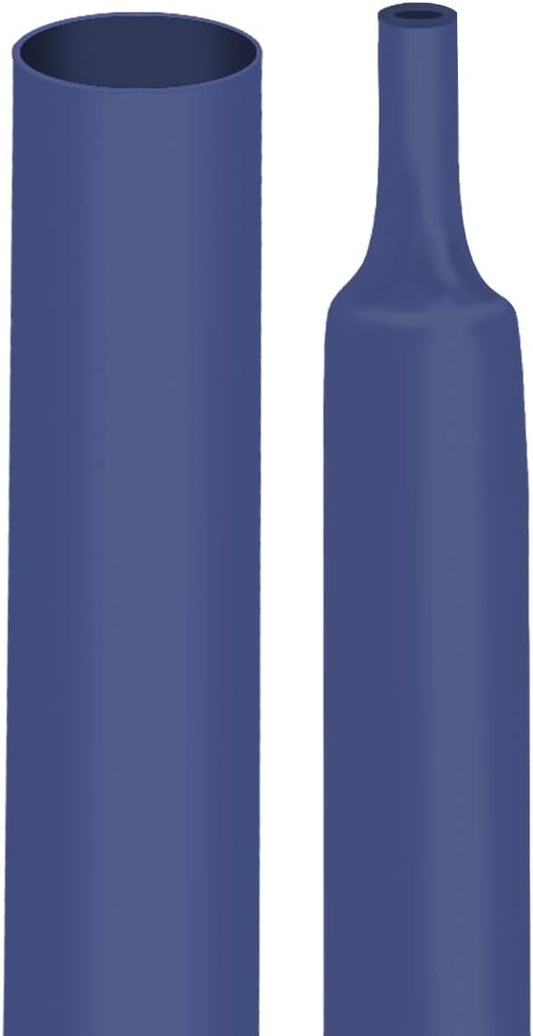 XHF UL Listed 3/4 Inch 3:1 Waterproof Blue Heat Shrink Tubing 4 Ft Marine Grade Wire Cable Adhesive Lined Tube Insulation Seal Against Moisture Corrosion and Air Leakage