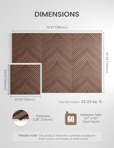 Fluxynara 6-Pack Large Felt Bulletin Board, Walnut Pyramid