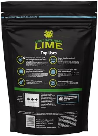 First Saturday Lime Insect Deterrent 5LB | Natural Repellent for Outdoors