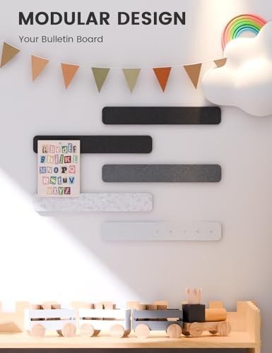 Fluxynara 13" x 2" Felt Wall Panels, Concrete Echo