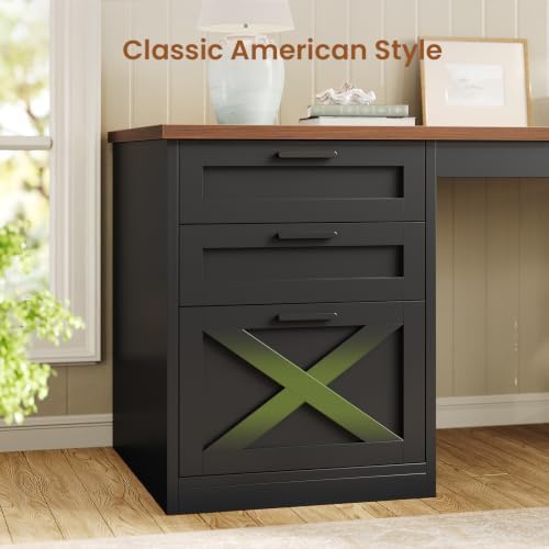 SEDETA 55.1" Farmhouse Office Desk with 3 Drawers for Home Office
